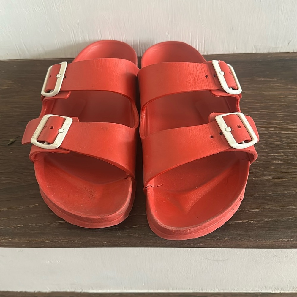 Red Rubber Birkenstocks